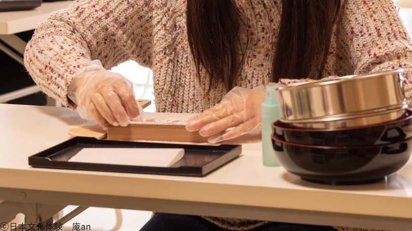 2 Types of Japanese Sweets making and Tea Ceremony - What the class feels like in practice