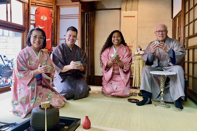 A Unique Antique Kimono and Tea ceremony Experience in English - Key points at a glance