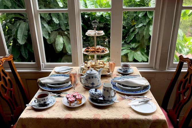 Afternoon Tea at Graycliff Hotel - The tiered service: sandwiches first, sweets later