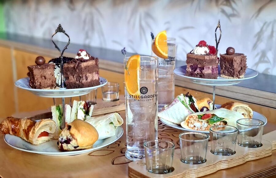 Afternoon Tea & Gin Masterclass - Four signature gins made onsite