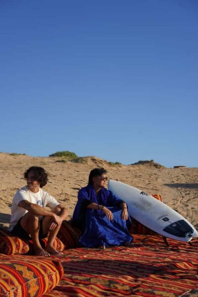 Agadir/Taghazout: Sandboarding & Sunset Tea with Fire Show