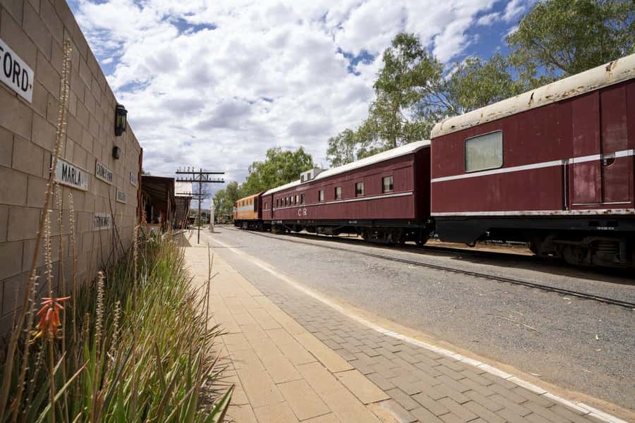 Alice Springs: Red Centre Journey Tour with Morning Tea - Red Sandy Dune and broad Central Australian views