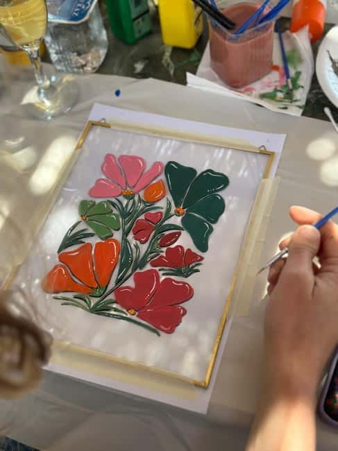 Antalya: Frame Glass Painting Workshop with Turkish Tea - Finding Necati Dölen İşhanı No. 4