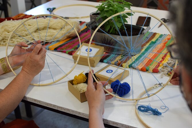 Athens: Evil Eye Weaving Workshop with Greek Tea - Greek tea, coffee, and traditional cookies