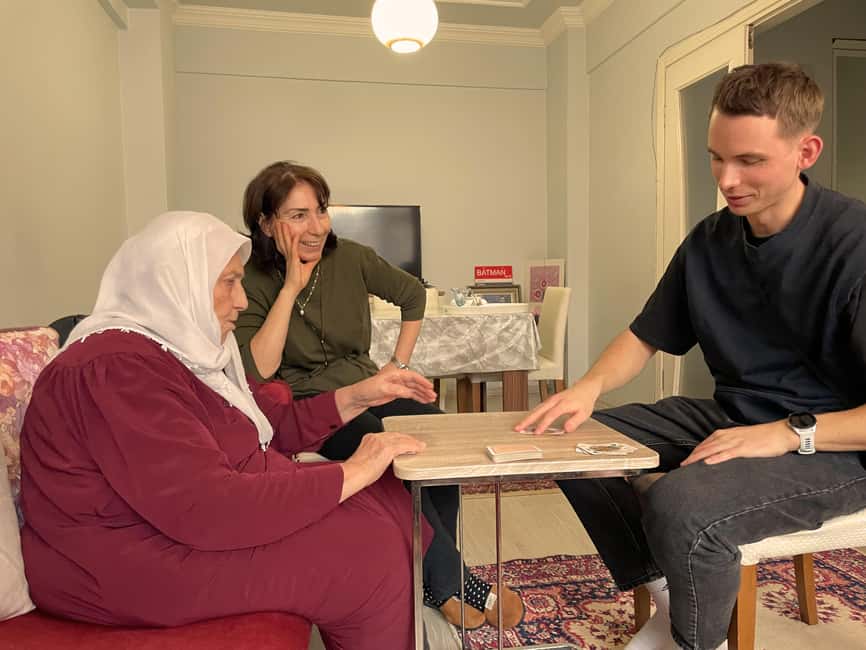 Card Game and Afternoon Turkish Tea with Local Grandma - Why the three-person limit matters