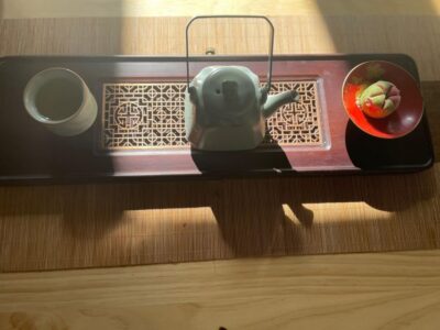 Chinese Tea ceremony in Beijing Hutong courtyard
