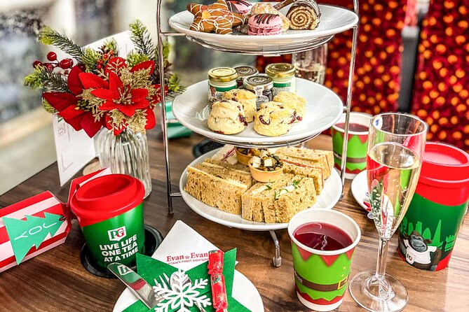 Christmas Lights Afternoon Tea Bus Tour - What arrives on the afternoon tea stand