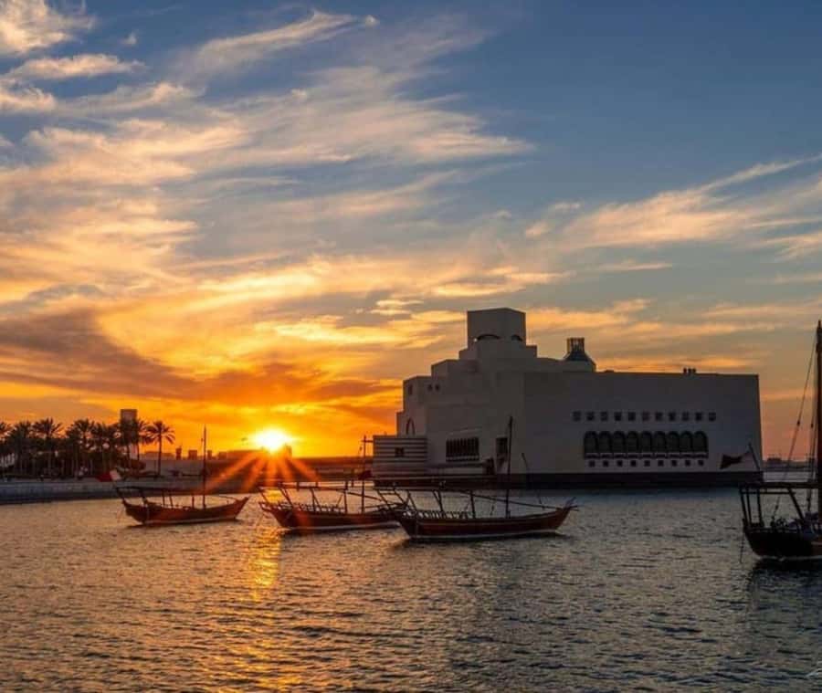 Doha: Dhow Cruise with Pickup, Drop-Off, Tea & Refreshments - Seeing Doha from a Traditional Wooden Dhow