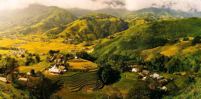 Easy Trek in Sapa mountain : Y Linh Ho - Lao Chai - Ta Van - From Hoàng Văn Thụ to the Muong Hoa valley