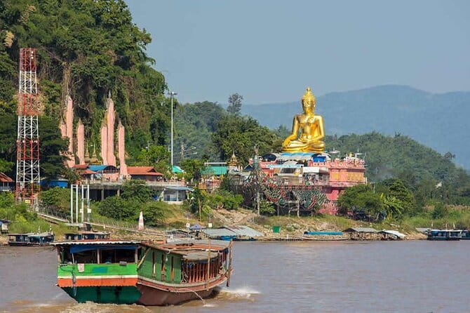 From Chiang Rai: 3 Temples, Golden Triangle Tour, Tea Plantation - Wat Rong Suea Ten, the Blue Temple