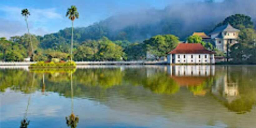 From Colombo: Kandy & Pinnawala & Tea Factory Full Day Trip - Kandy Lake, the viewpoint, and the city from above