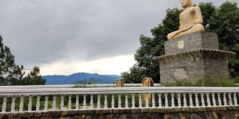From Negombo: Ambuluwawa Tower & Tea Factory,Kandy Day Trip - A private car helps on a 15-hour route