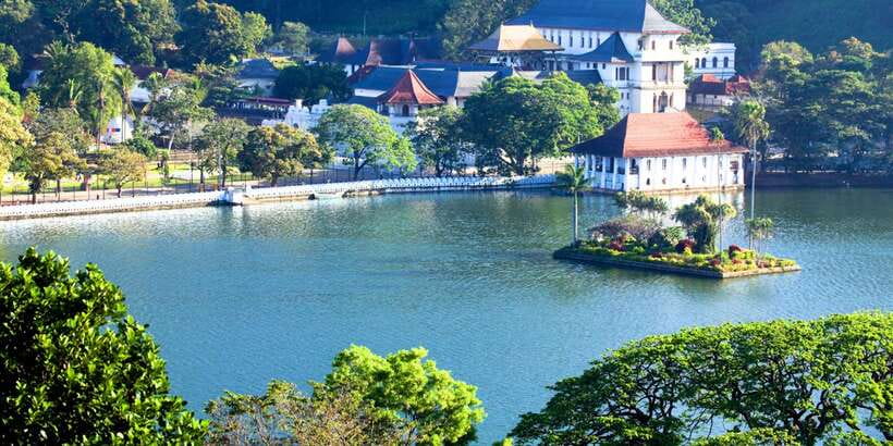 From west coast: Kandy, Tooth temple, Botanical & Tea garden - The long drive from the western coast