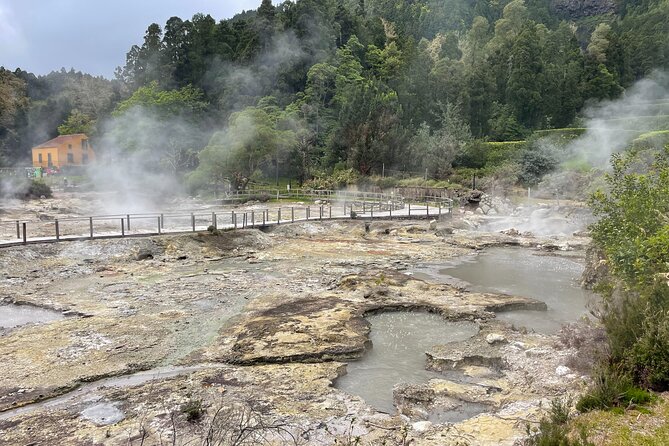 Furnas Vale, Gorreana Tea Factory Private Van Tour - Santa Iria gives you the first big ocean view