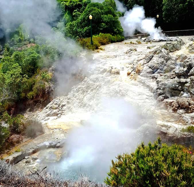 Furnas: Volcano Wonders, Tea Plantation & Waterfall Tour - Furnas Valley, fumaroles, and the smell of sulfur