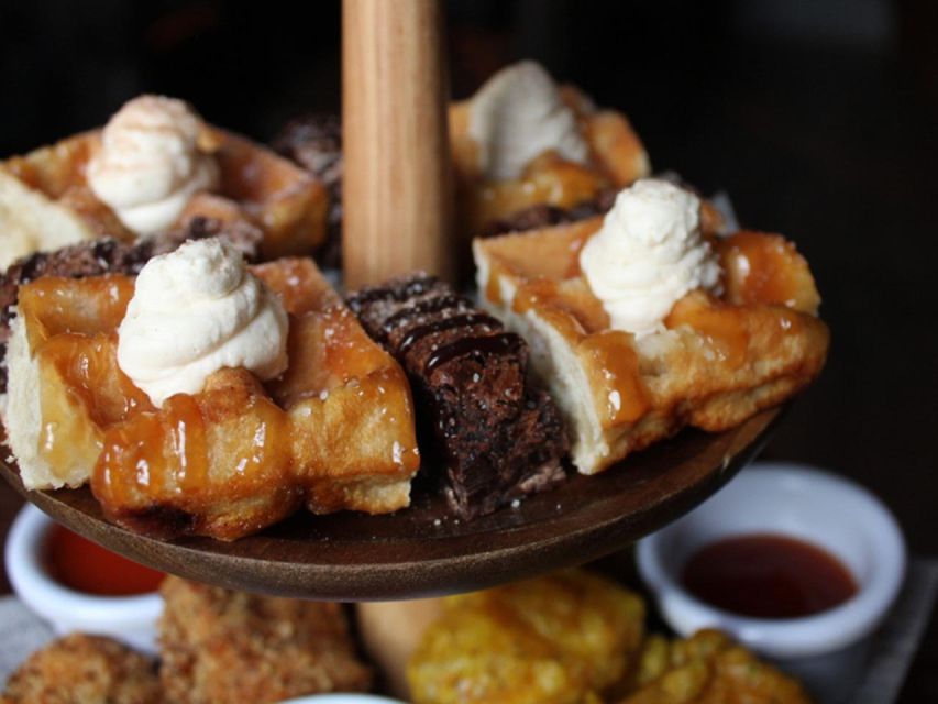 Glasgow: Kentuck-Tea, A twist on afternoon tea - Brownies, waffles, and bourbon cream