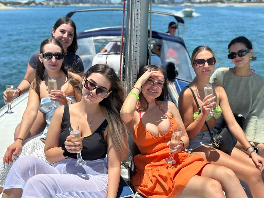 Gold Coast Private Lunch Sailing Charter for up to 10 guests - Setting Off From Main Beach