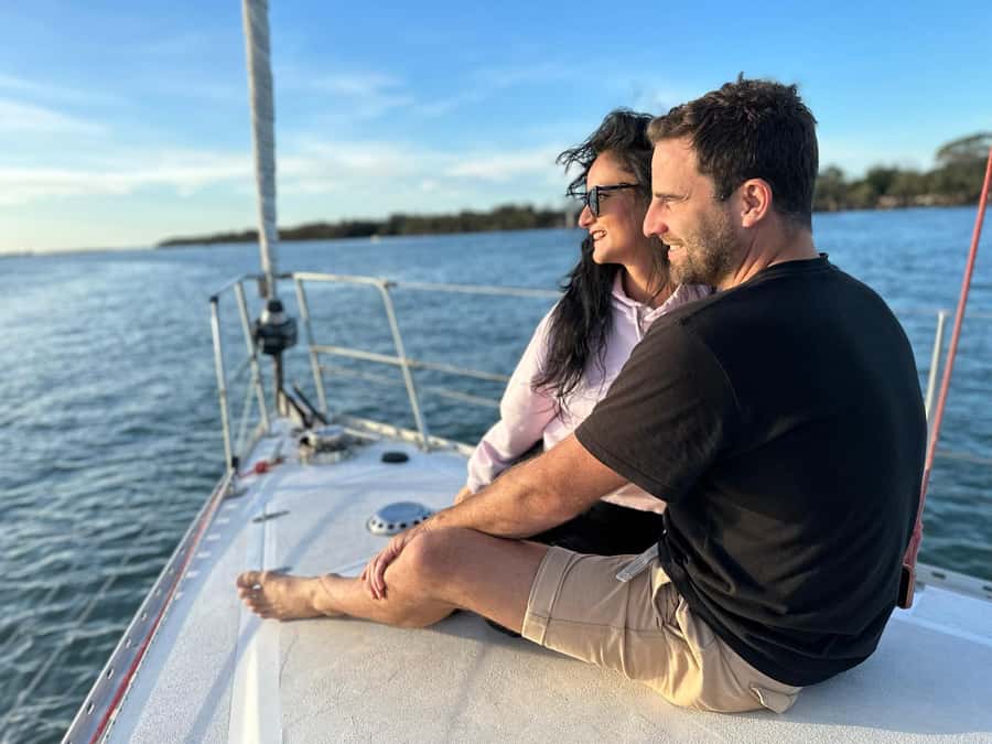 Gold Coast Private Lunch Sailing Charter for up to 10 guests - Lunch on Deck With Australian Prawns