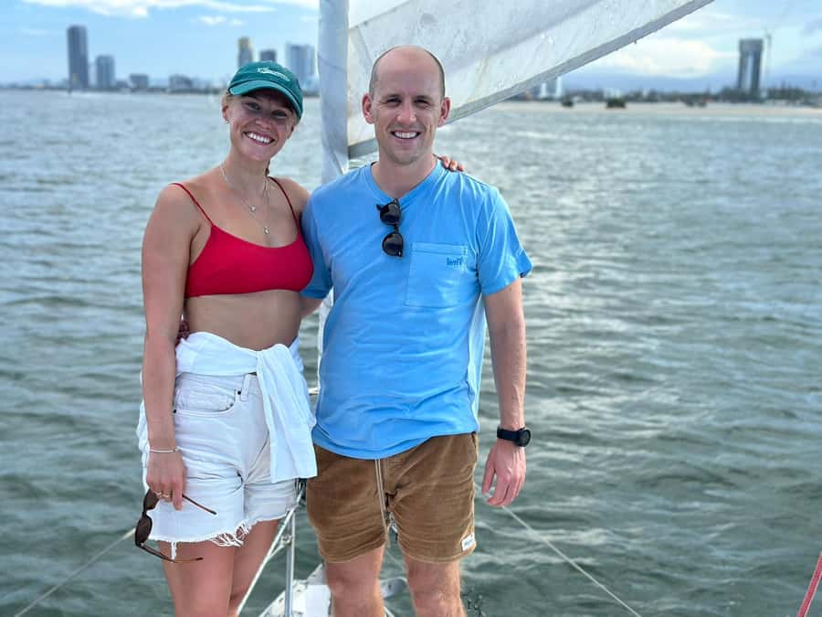 Gold Coast Private Lunch Sailing Charter for up to 10 guests - Sparkling Wine, Beer, and Soft Drinks