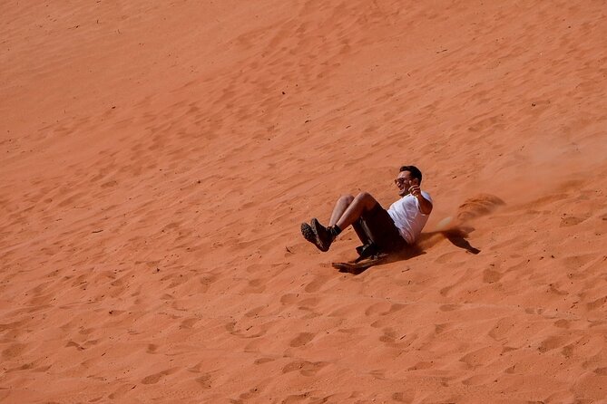 Half day Jeep Tour in Wadi Rum incl. water and Bedouin tea - Walking Abu Khasaba Canyon