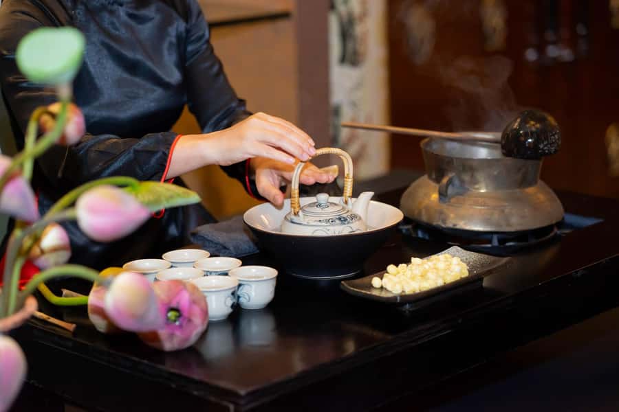 Ho Chi Minh City: Vietnamese Lotus Tea Culture Experience - A lotus flower becomes your teapot