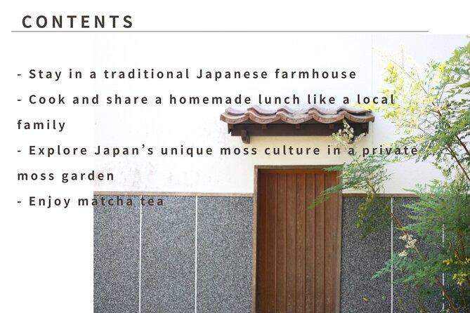Home Experience: Tea Ceremony & Moss Garden Walk(Day trip) - A quiet change of pace from central Hiroshima