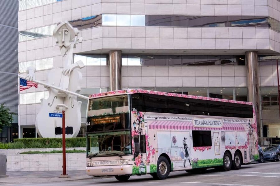 Houston: Tea Around Town® Afternoon Tea Bus Tour - Three teas, scones, and small bites