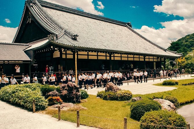 Kyoto: Arashiyama Bamboo Forest, Monkeys, Matcha & Temple Tour - Togetsukyo Bridge gives you the classic river view
