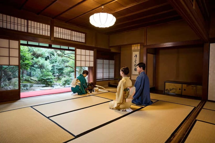 Kyoto: Kimono Tea Ceremony with Matcha and Sweet - Entering the tea room and settling on tatami