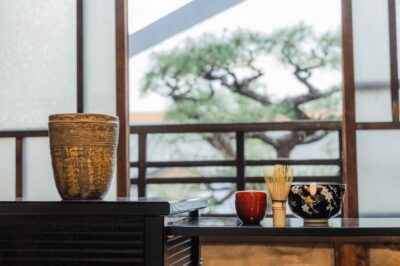 Table-Style Tea Ceremony at a Kyo-Machiya
