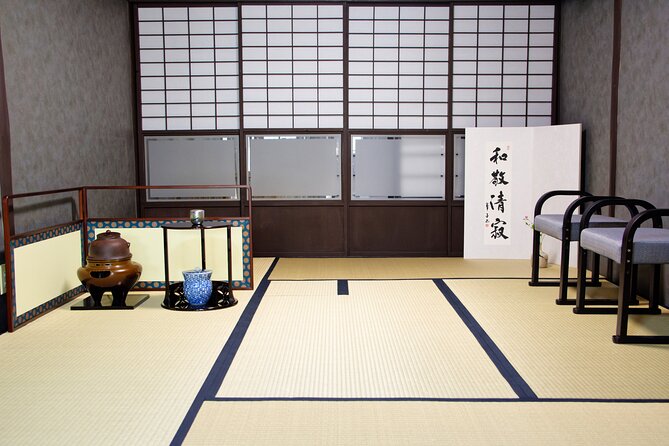 KYOTO Tea Ceremony with kimono near by Imamiya Jinjya Shrine - The setting near Daitoku-ji and Imamiya Shrine