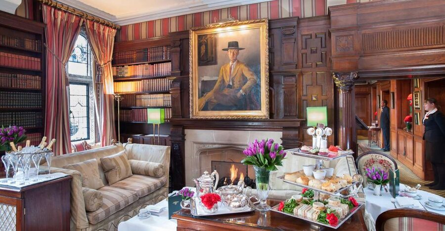 London: Afternoon Tea at The Milestone with Champagne Option - The tea service and first savory course