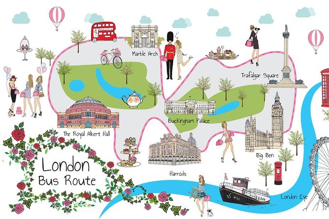 London: Afternoon Tea Bus Tour - 1960s Routemaster Bus - Commentary, music, and the sights between stops