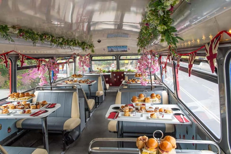 London: Great British Afternoon Tea Bus Tour - Tea, Coffee, Hot Chocolate, and Refills