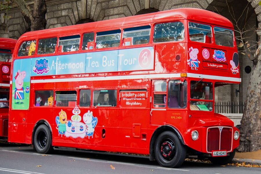 London: Peppa Pig Bus Tour with Entertainment - A red Routemaster with Peppa on board
