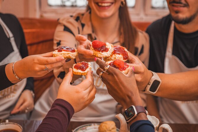 London: Traditional English Scone Making and Tea Workshop - Tea, a warm scone, and the jam question