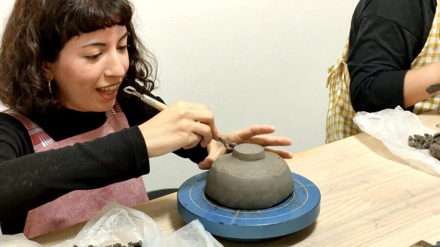 Matcha Tea Bowl Experience in Osaka - Carving Clay with the Kurinuki Technique