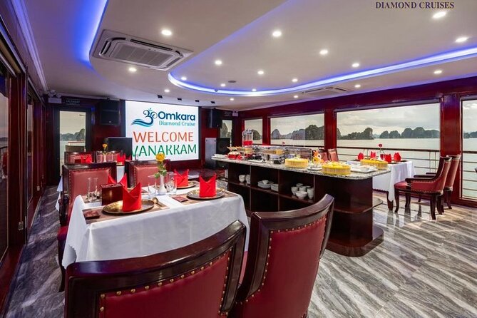 Omkara Halong Indian Cruise from Hanoi with Afternoon Masala Chai - Titov Island for swimming or a short climb