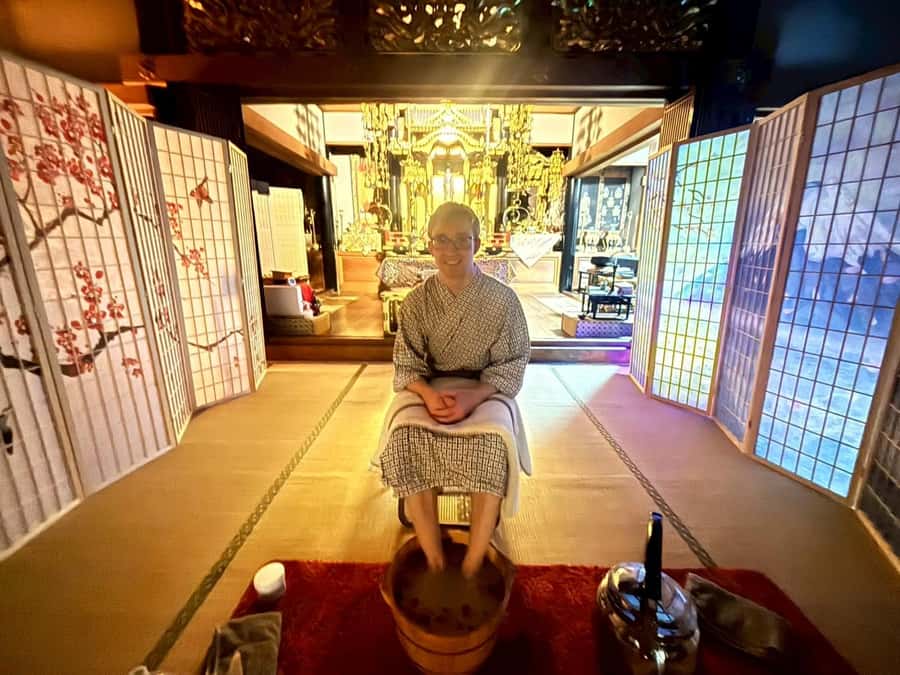Osaka Temple Cool Foot Bath & Matcha Experience〈45min〉 - What the $34 price really covers