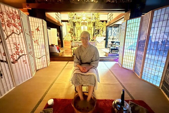 Osaka:Zen Tea Ceremony and Foot Bath Experience<45min> - The cooling foot bath and light massage