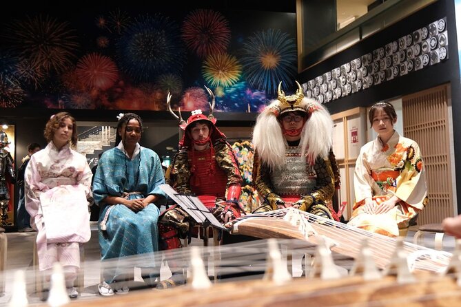 Premium Kimono Dressing, Tea Ceremony, Calligraphy, Samurai show - A small setting with several ways to explore it