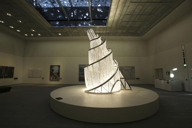 Private Abu Dhabi Sheikh zayed mosque with Louver Museum & Emirates Place Tea - Two hours beneath the Louvre Abu Dhabi dome
