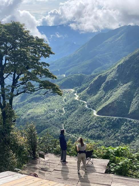 Sapa to Waterfall, Green Tea Farm with motorbike driver - Na Khuong waterwheel and Ban Bo