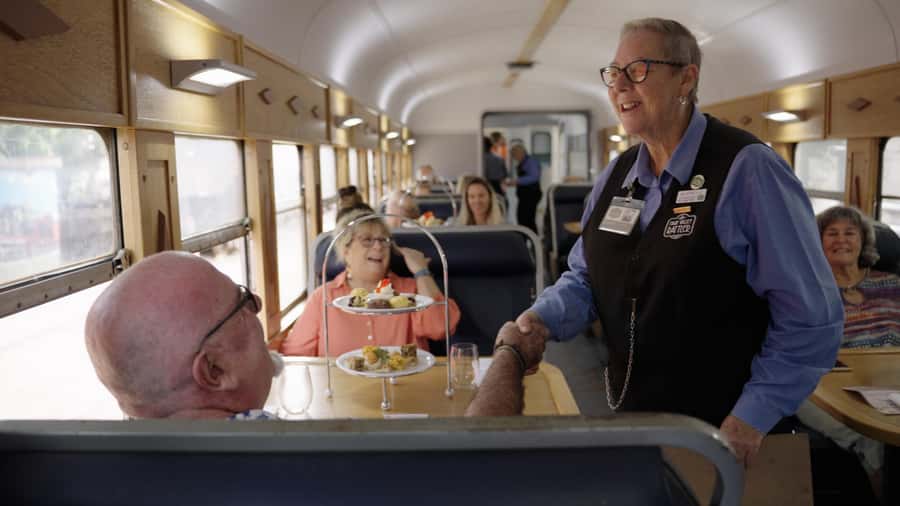 Sunshine Coast:Silver Bullet High Tea at Mary Valley Rattler - What arrives with the high tea