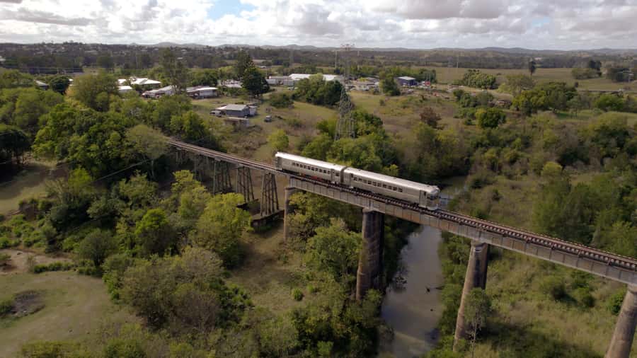 Sunshine Coast:Silver Bullet High Tea at Mary Valley Rattler - A 30-minute pause at Dagun Station