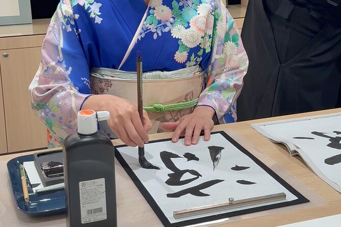 Tea and Calligraphy Session at a Table in Osaka - Matcha, sweets, and the tea master’s guidance