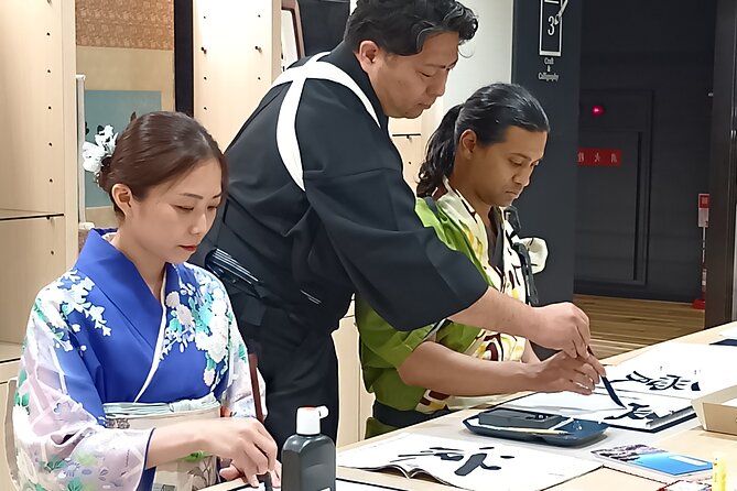 Tea and Calligraphy Session at a Table in Osaka - Timing, group size, and practical details
