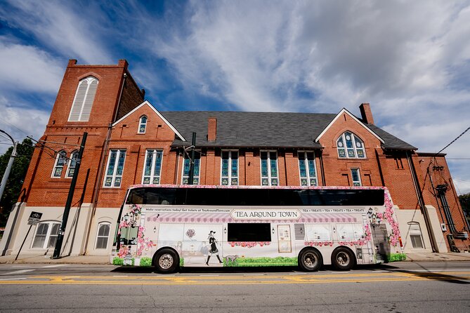 Tea Around Town: A Delightful Atlanta Experience - Tea, sandwiches, and sweets on a moving bus
