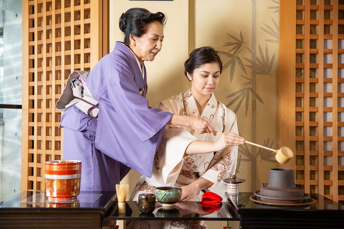 Tea ceremony experience with simple kimono in Okinawa - A quiet cultural hour in Onna