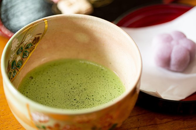 Tea ceremony experience with simple kimono in Okinawa - Sweets first, bitter tea second